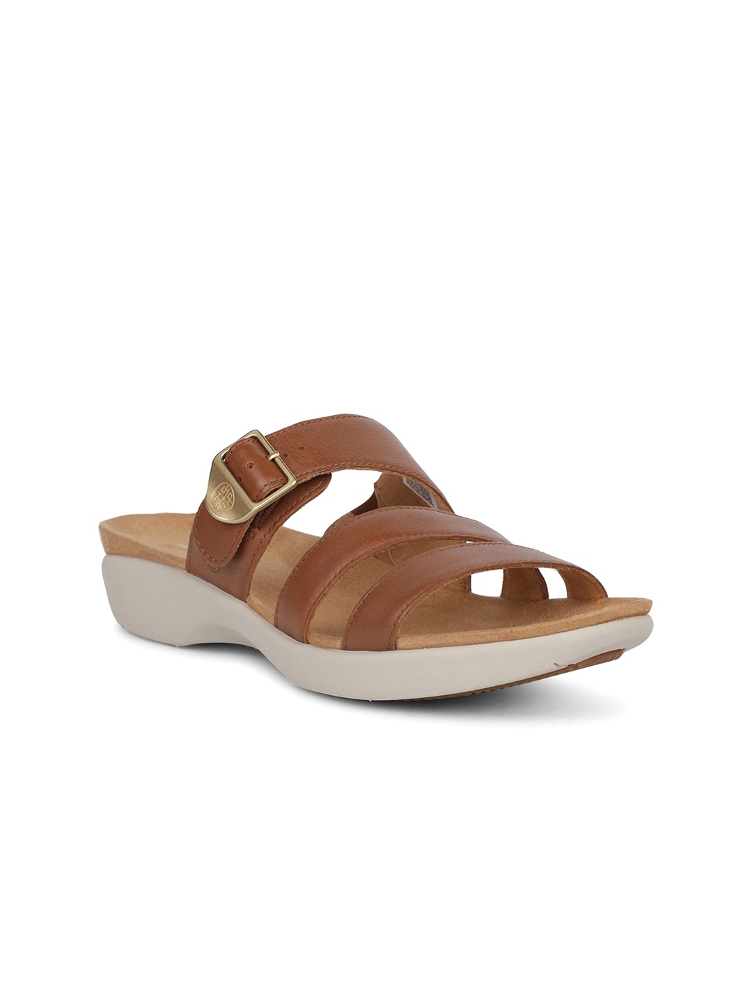 

Hush Puppies Wedge Mules, Tan