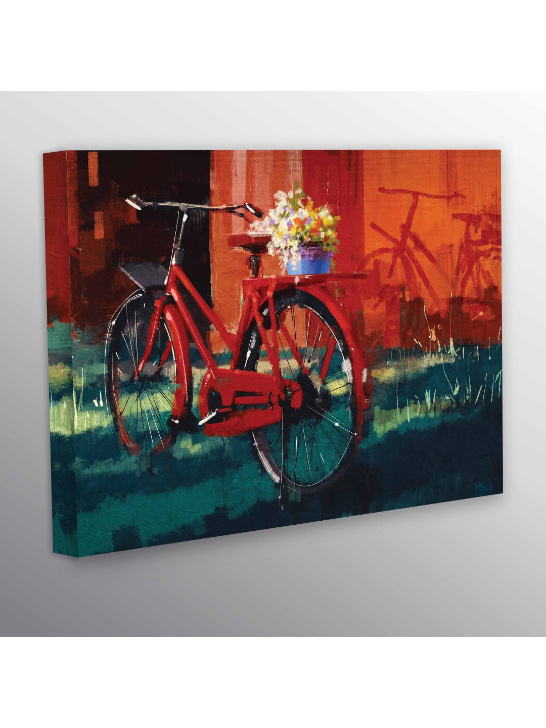 

CVANU Red & Black Canvas Painting Wall Art