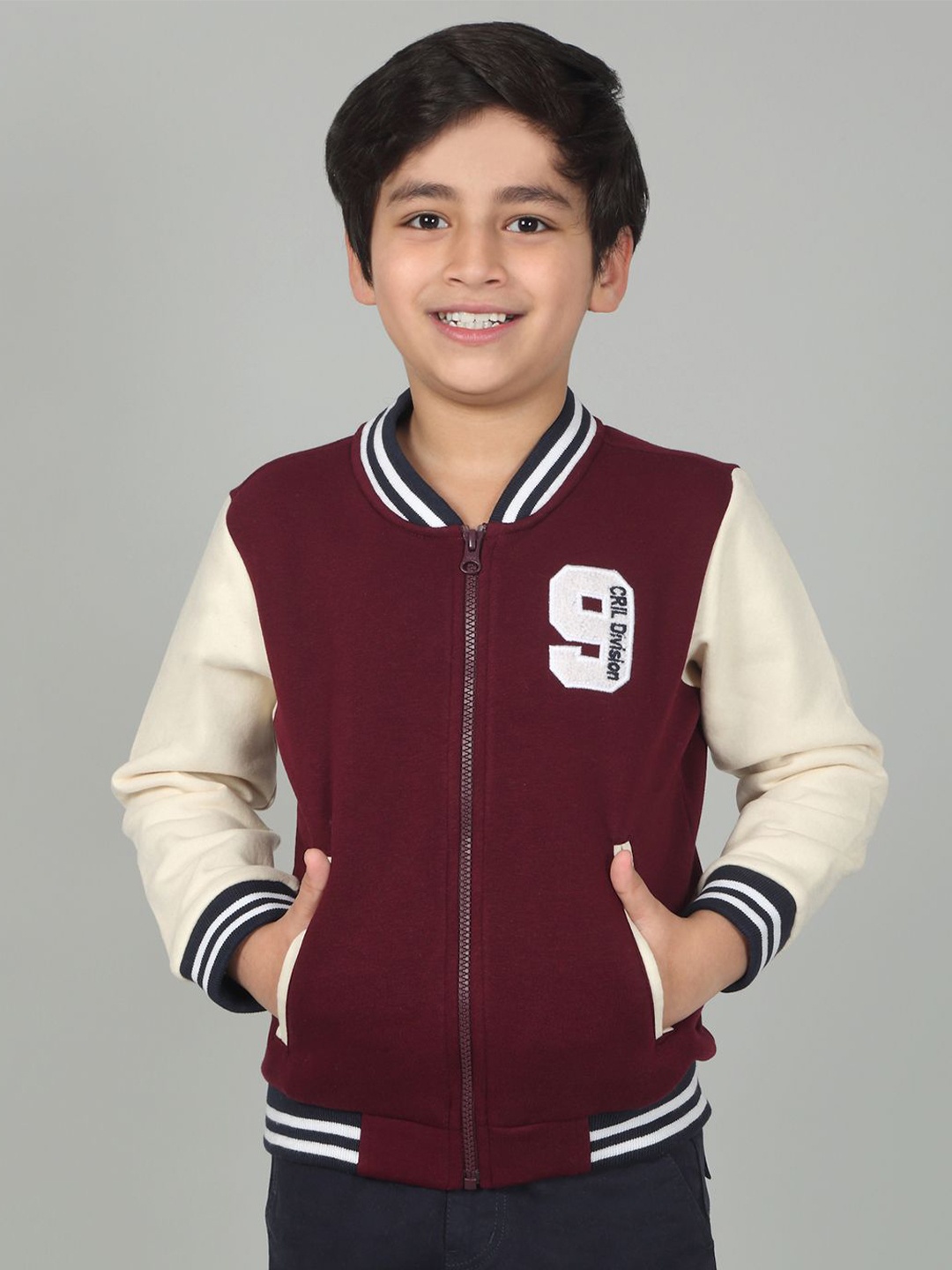 

Cantabil Boys Printed Sweatshirt, Navy blue