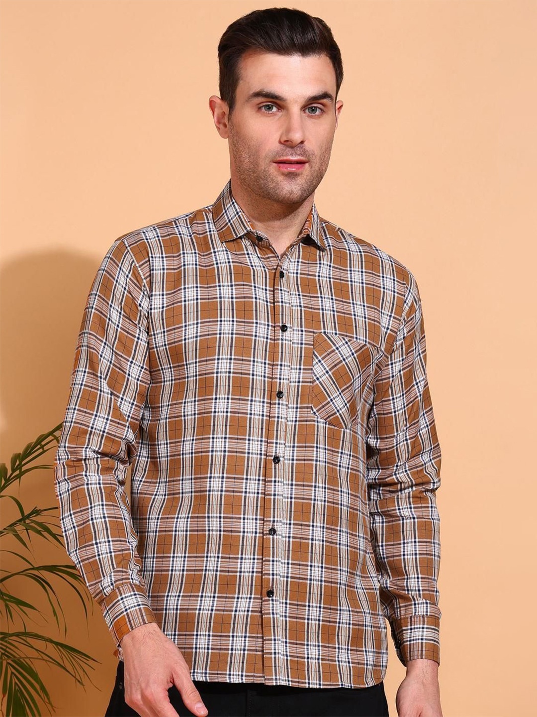 

Metronaut Men Classic Tartan Checks Opaque Checked Casual Shirt, Multi