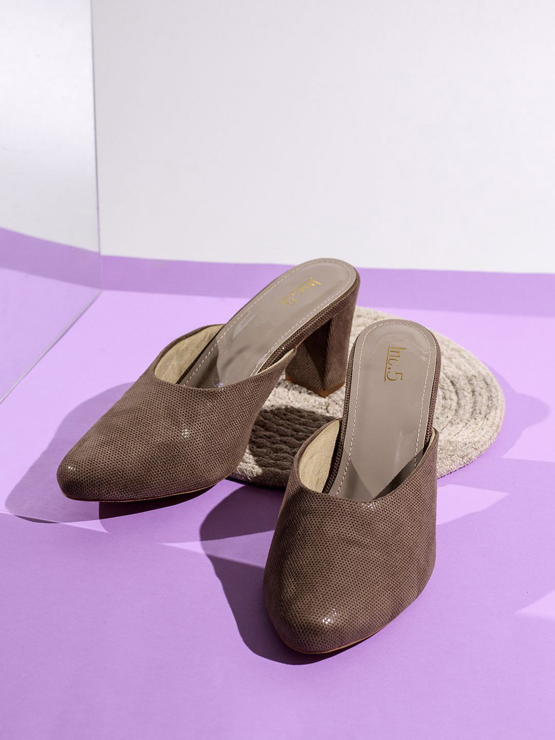 

Inc 5 Party Block Sandals, Grey