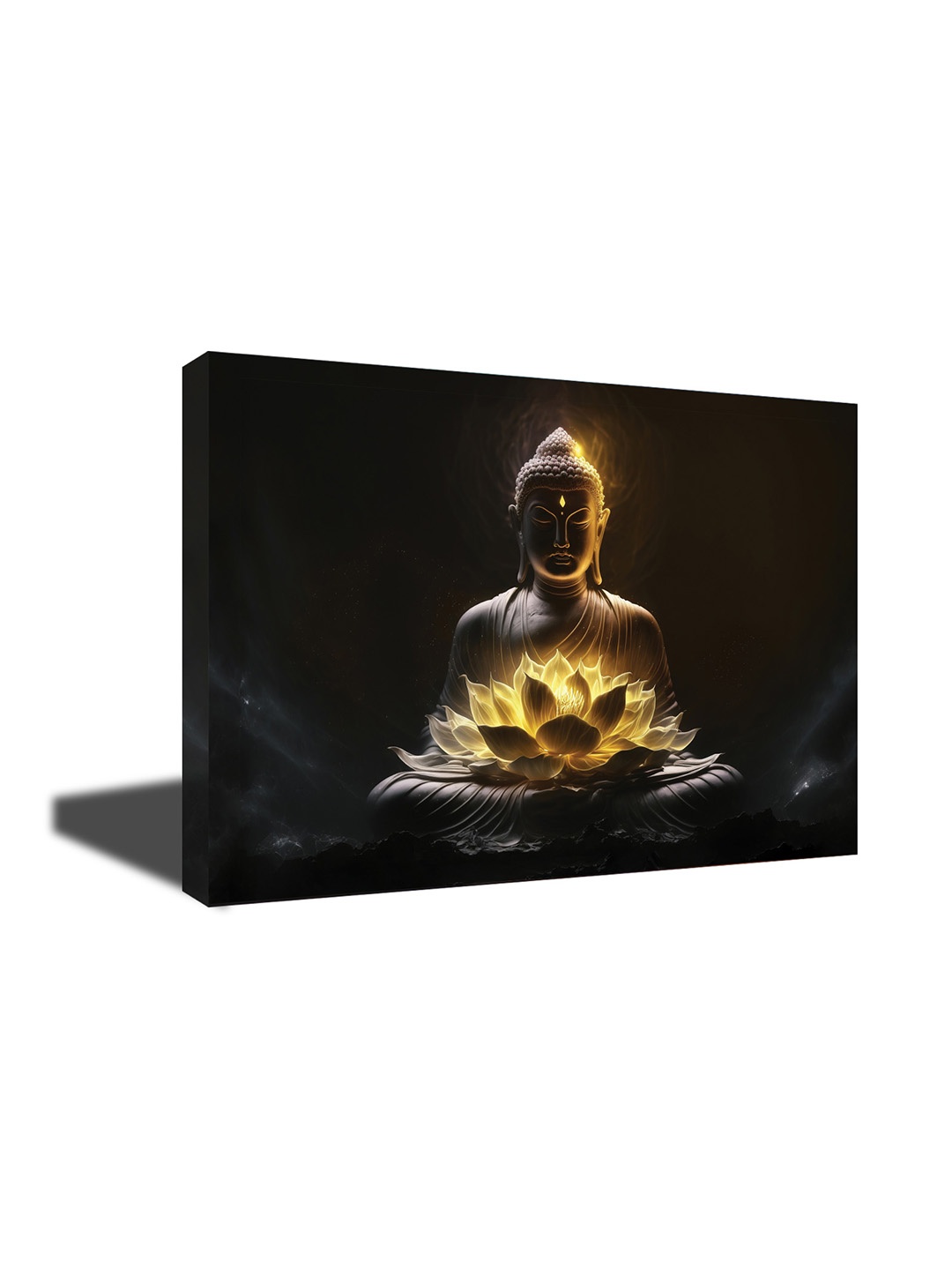 

CVANU Black & Gold toned Religious Canvas Painting Wall Art