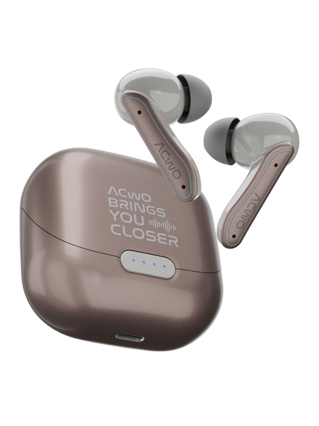 

ACwO DwOTS 737 Truly Wireless Stereo ANC Earbuds, Brown