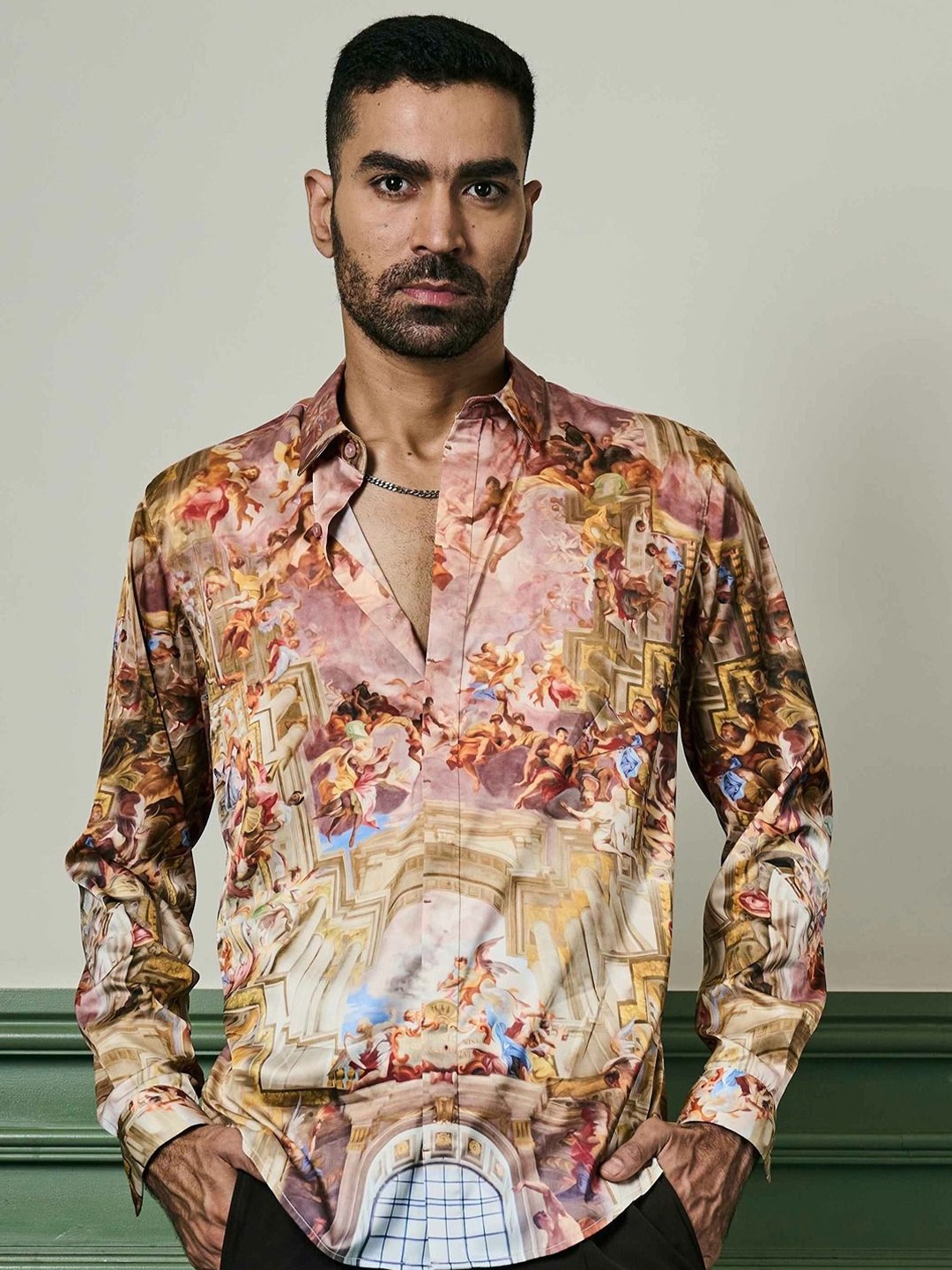 

ASUKA Men Opaque Printed Casual Shirt, Multi