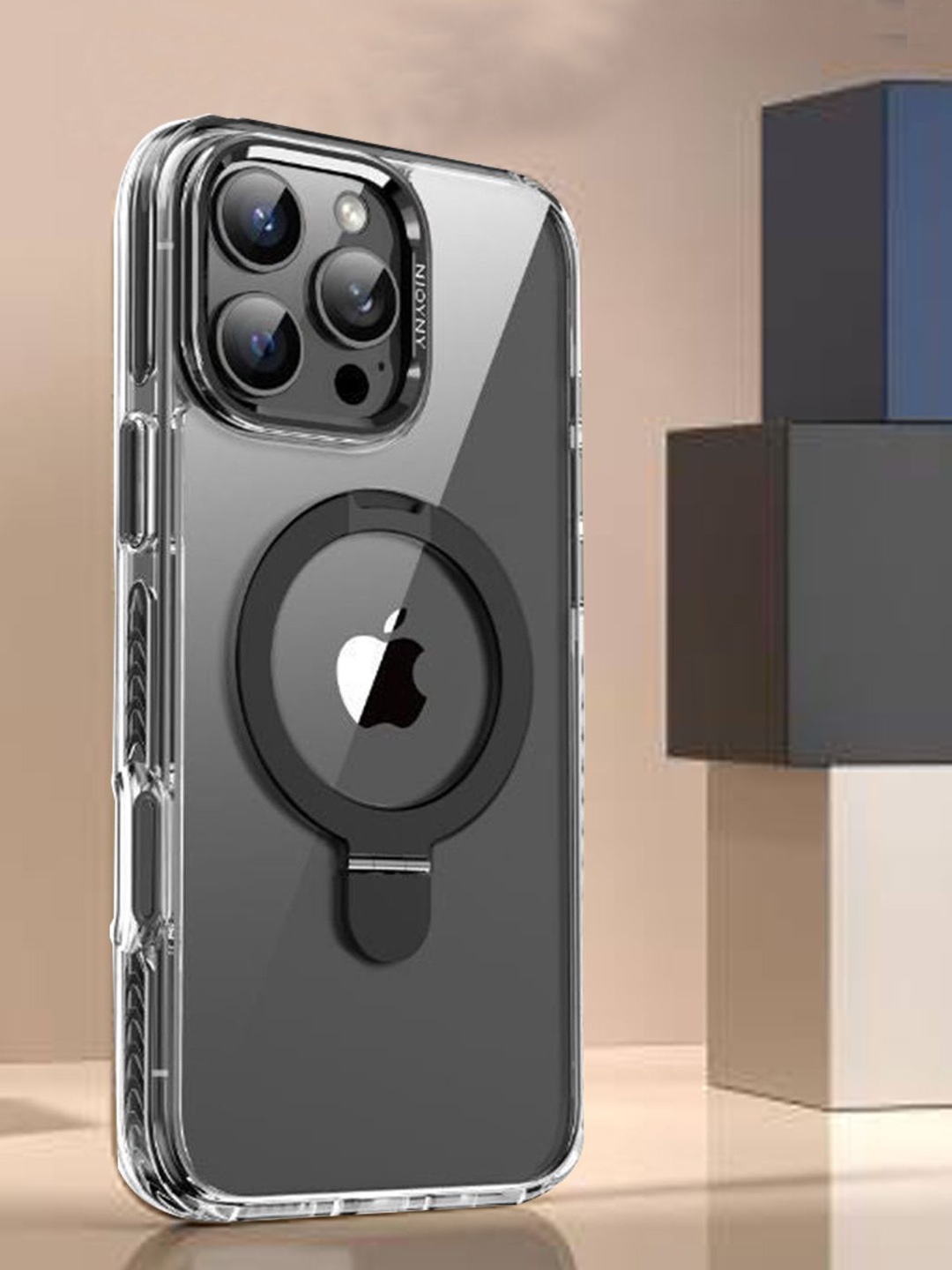 

TREEMODA Solid Printed iPhone 14 Pro Max Back Case Mobile Accessories, Black