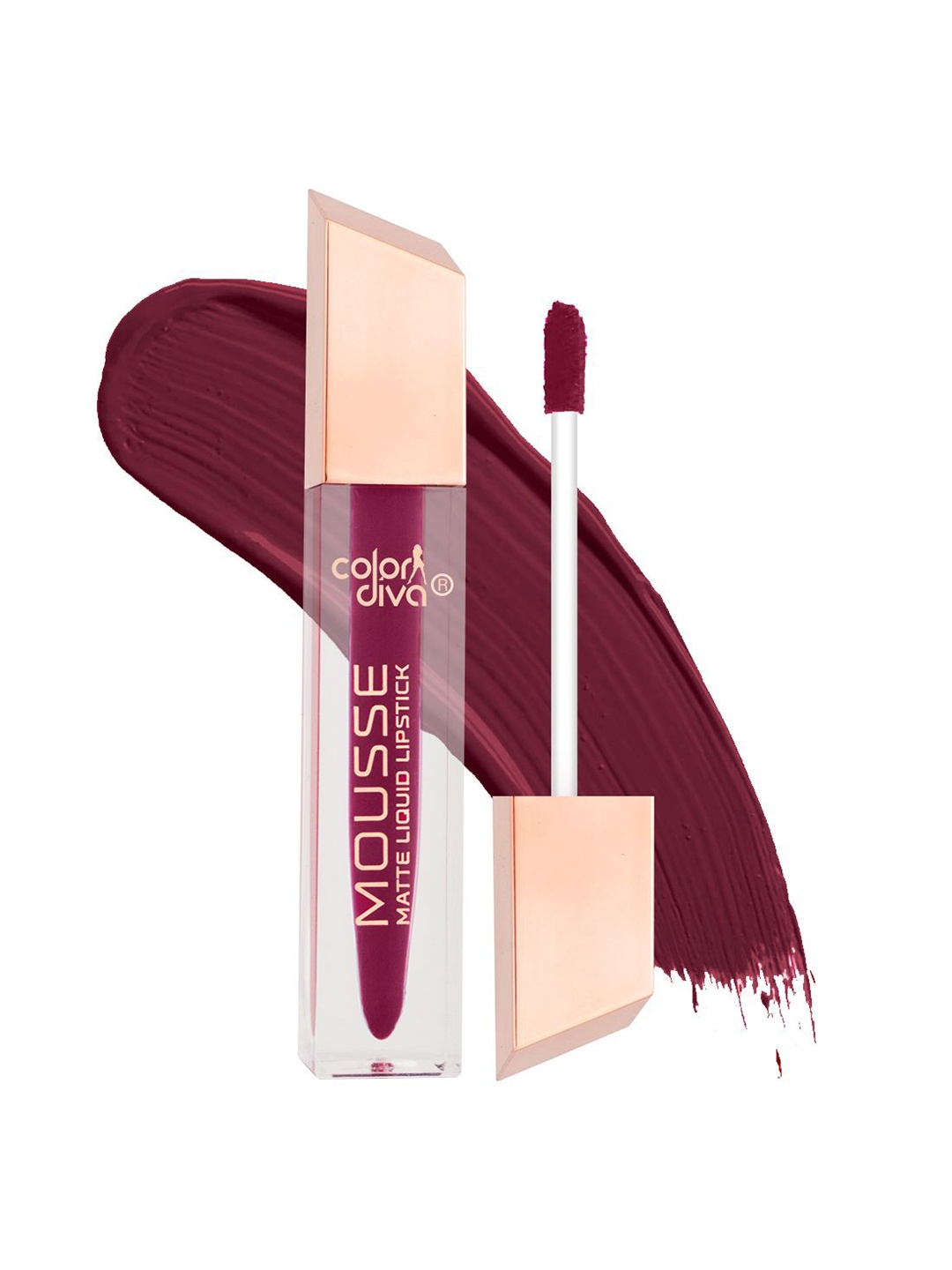 

Color Diva Mousse Superstay 14 hr Matte Liquid Lipstick- 5.5 ml- Wicked Mousse-107, Purple