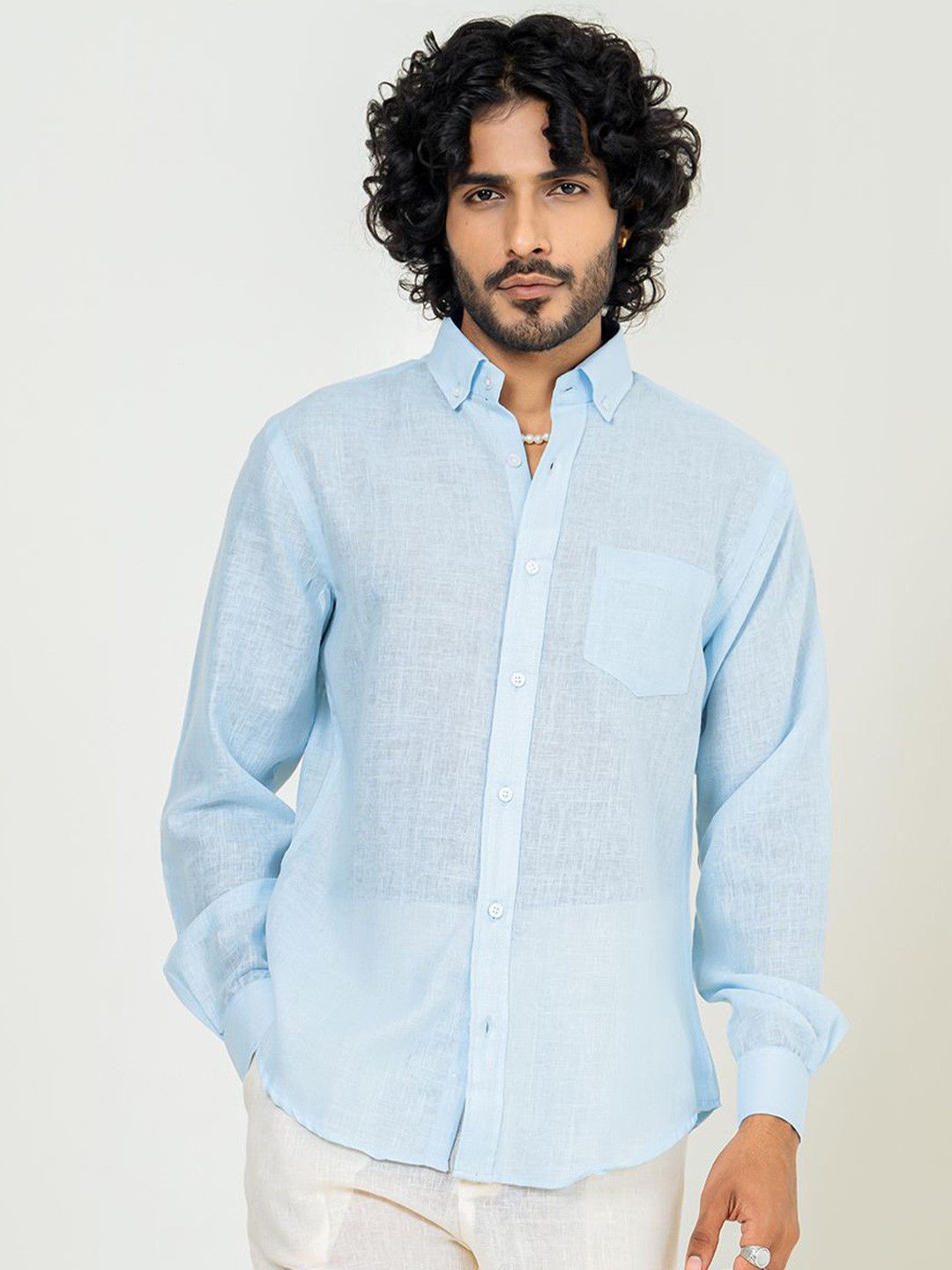 

Tistabene Men Opaque Casual Shirt, Blue