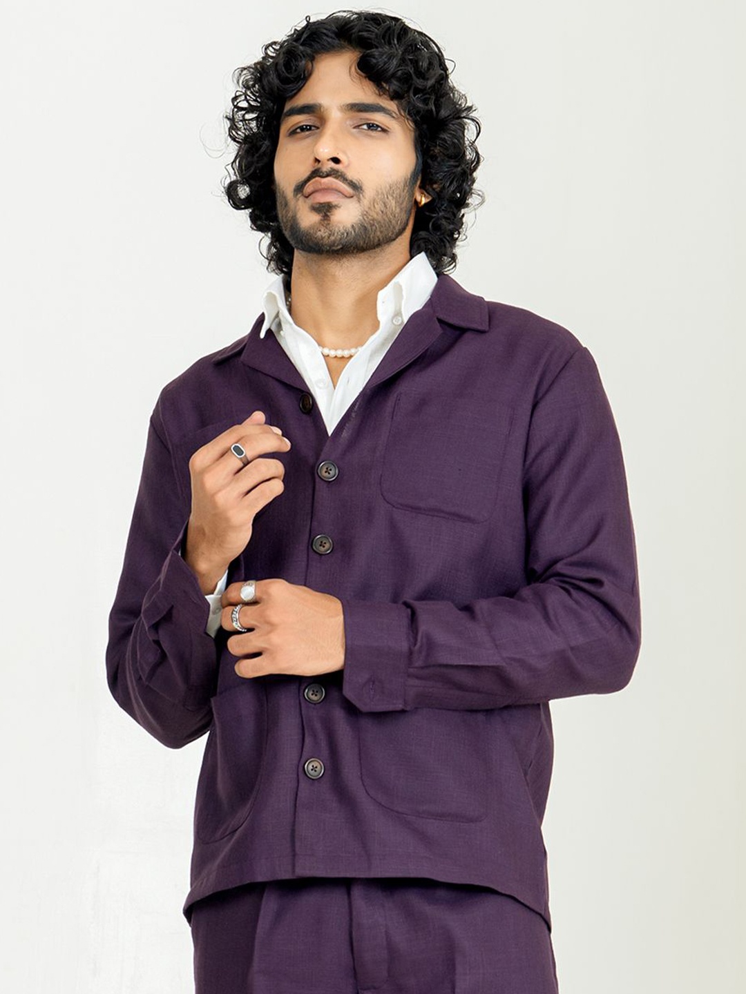 

Tistabene Men Opaque Casual Shirt, Purple