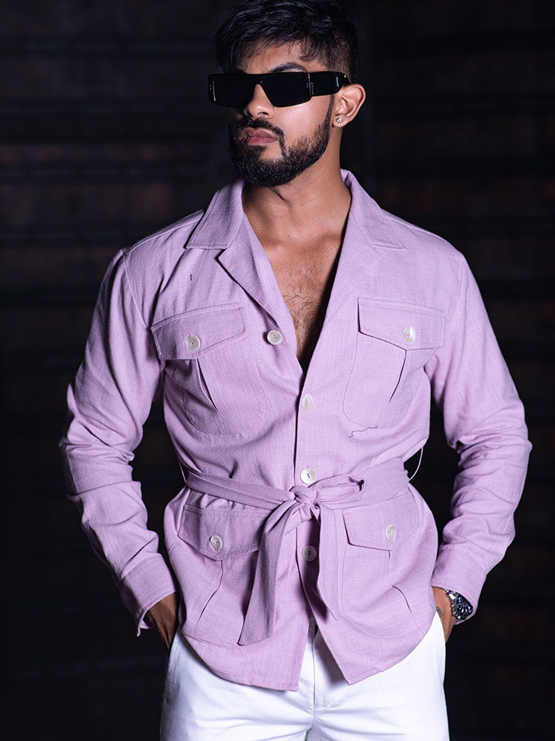 

Tistabene Men Opaque Casual Shirt, Purple