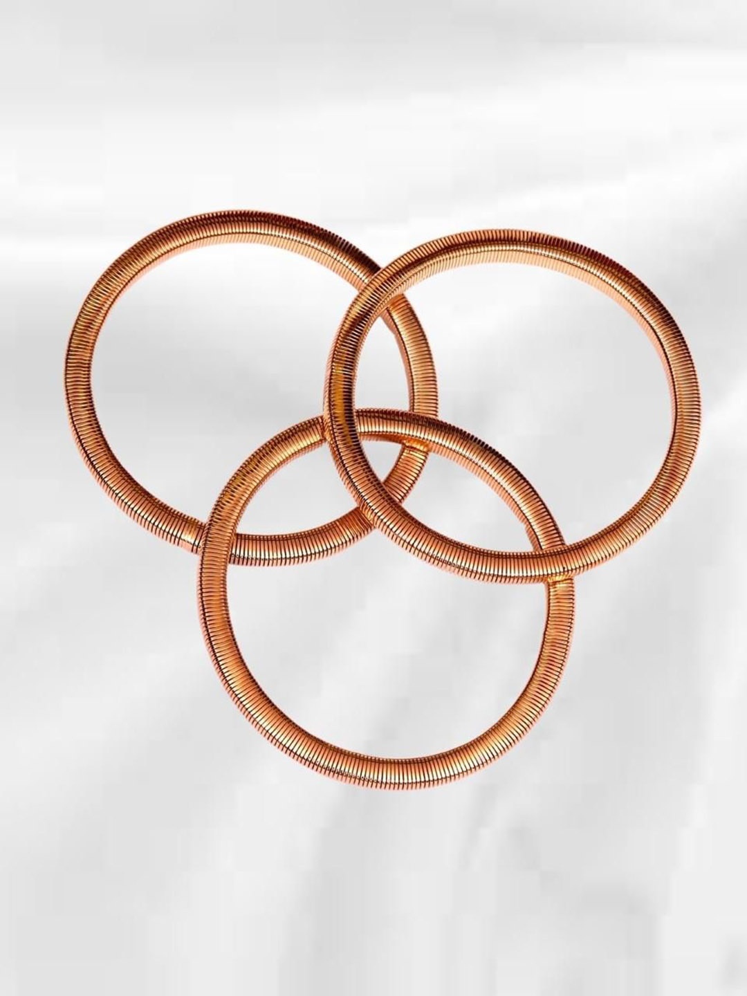 

ADC SHEMONA Set Of 3 Gold-Plated Spiral Bangles