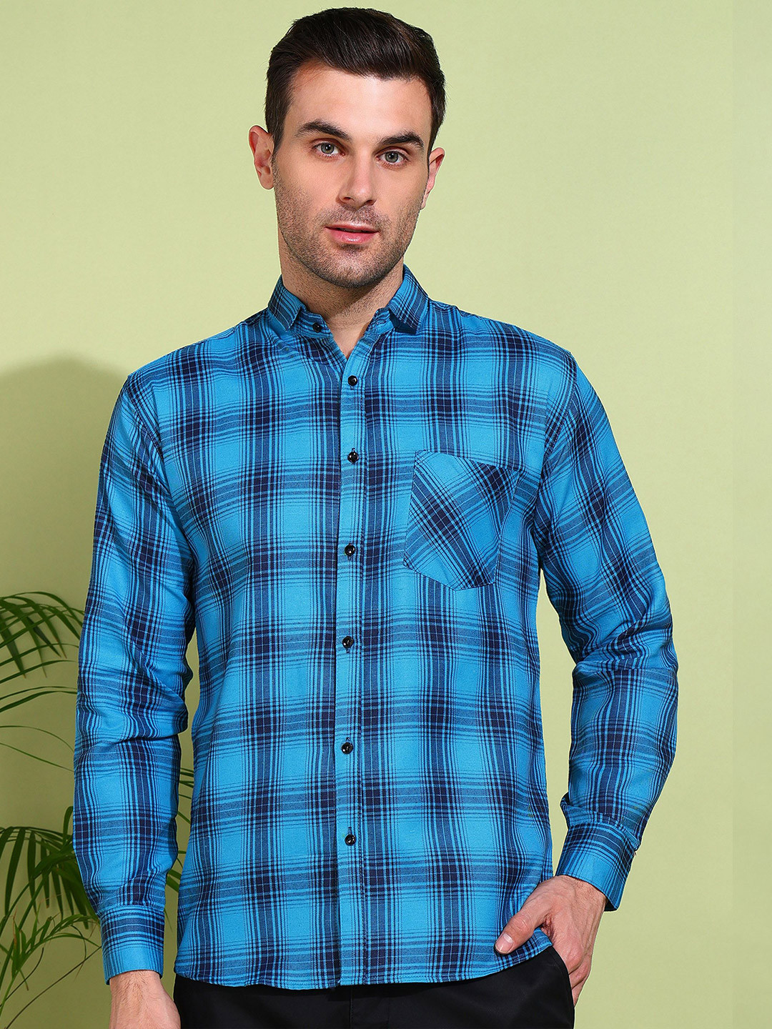 

Metronaut Men Classic Tartan Checks Opaque Checked Casual Shirt, Multi