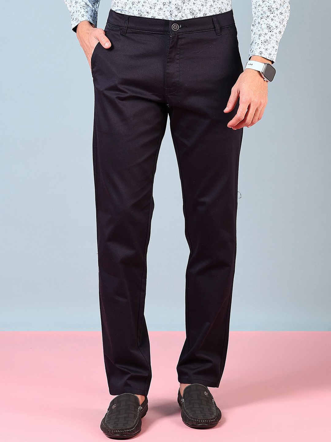 

V-Mart Men Chinos Trousers, Navy blue