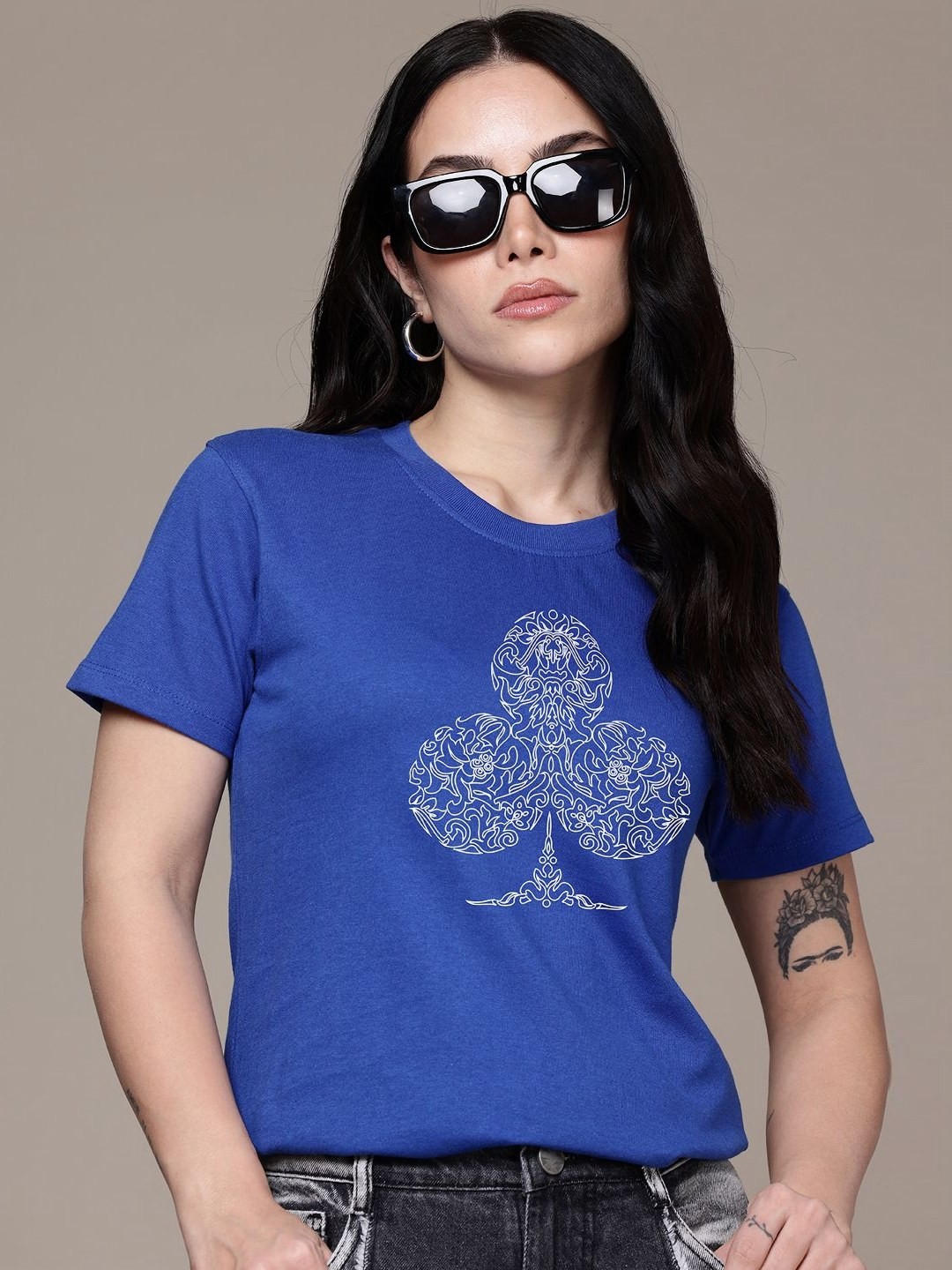 

Moda Rapido Women Printed T-shirt, Blue