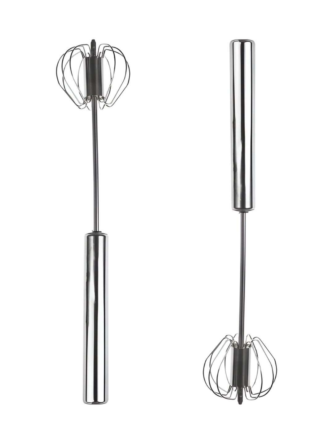

Kuber Industries Grey 2 Pieces Stainless Steel Automatic Hand Blender, Silver