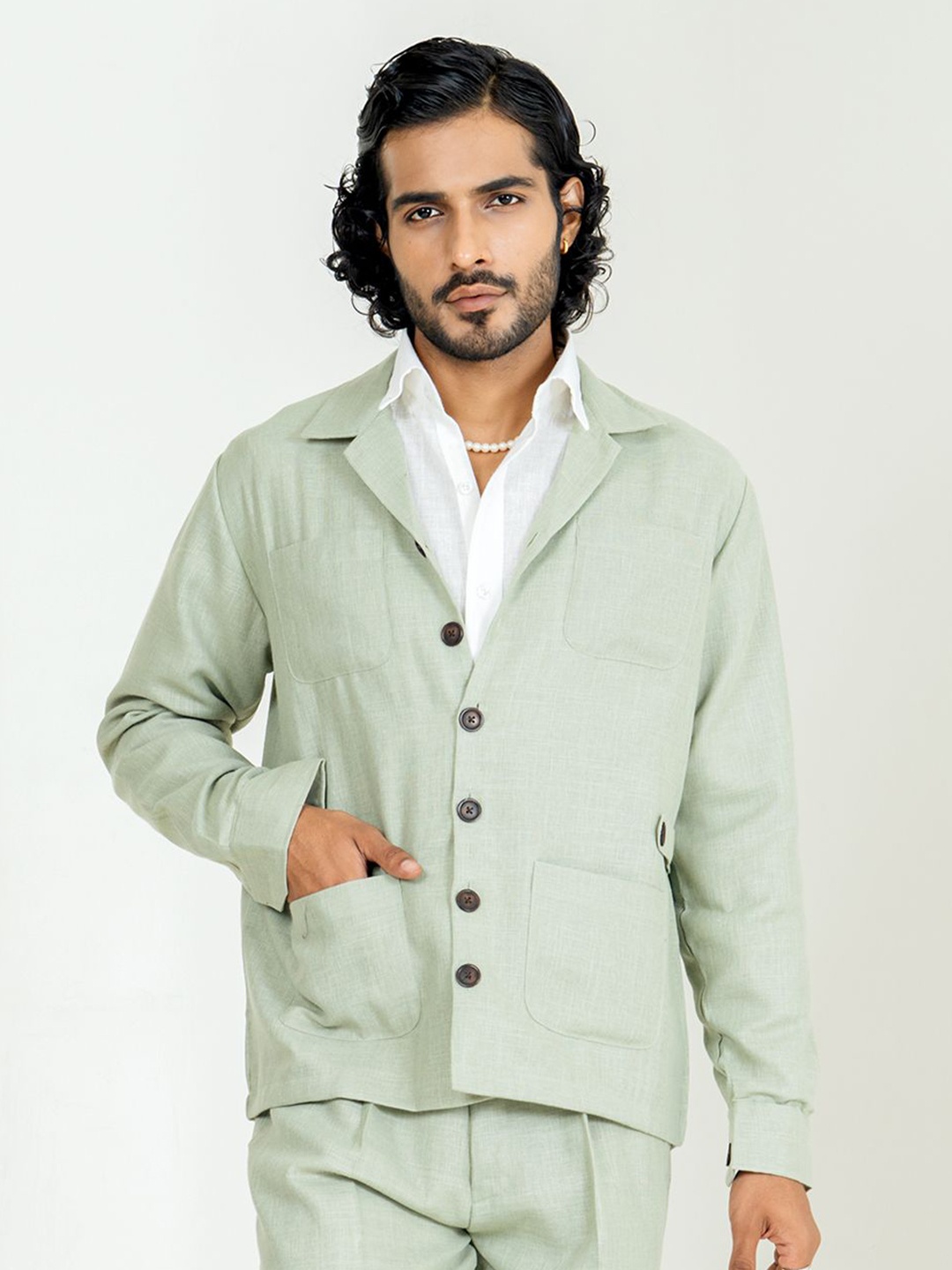 

Tistabene Men Opaque Casual Shirt, Green
