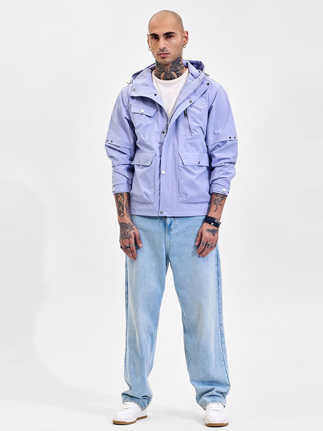 

Snitch Men Bomber Jacket, Lavender