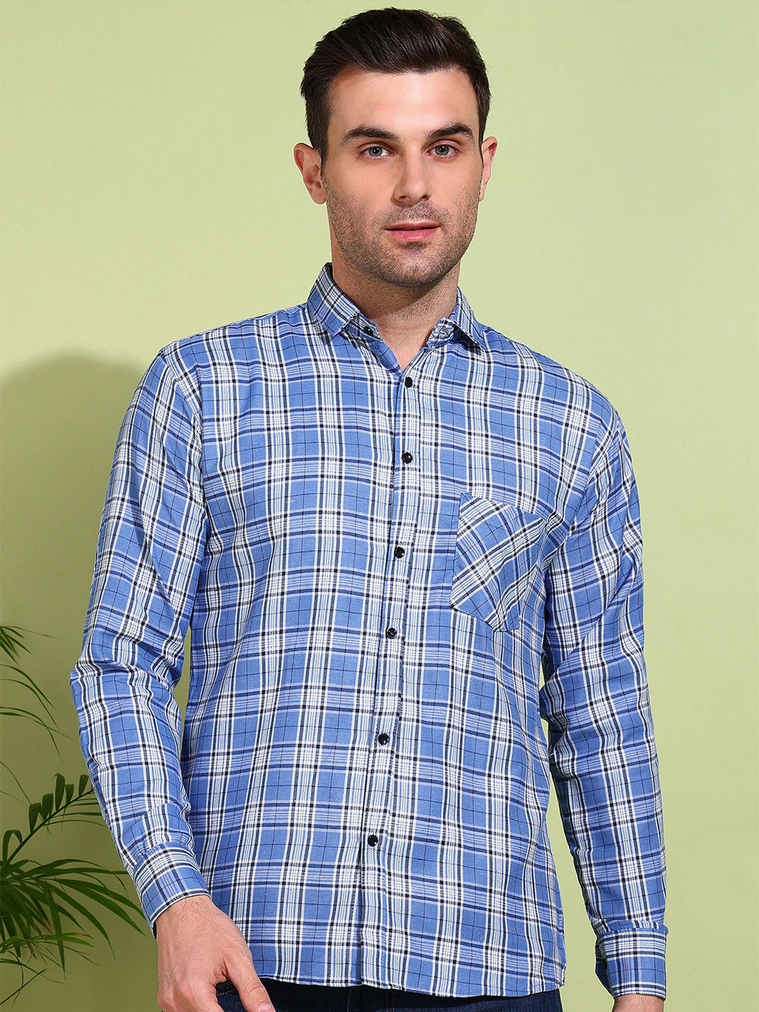 

Metronaut Men Classic Tartan Checks Opaque Checked Casual Shirt, Multi
