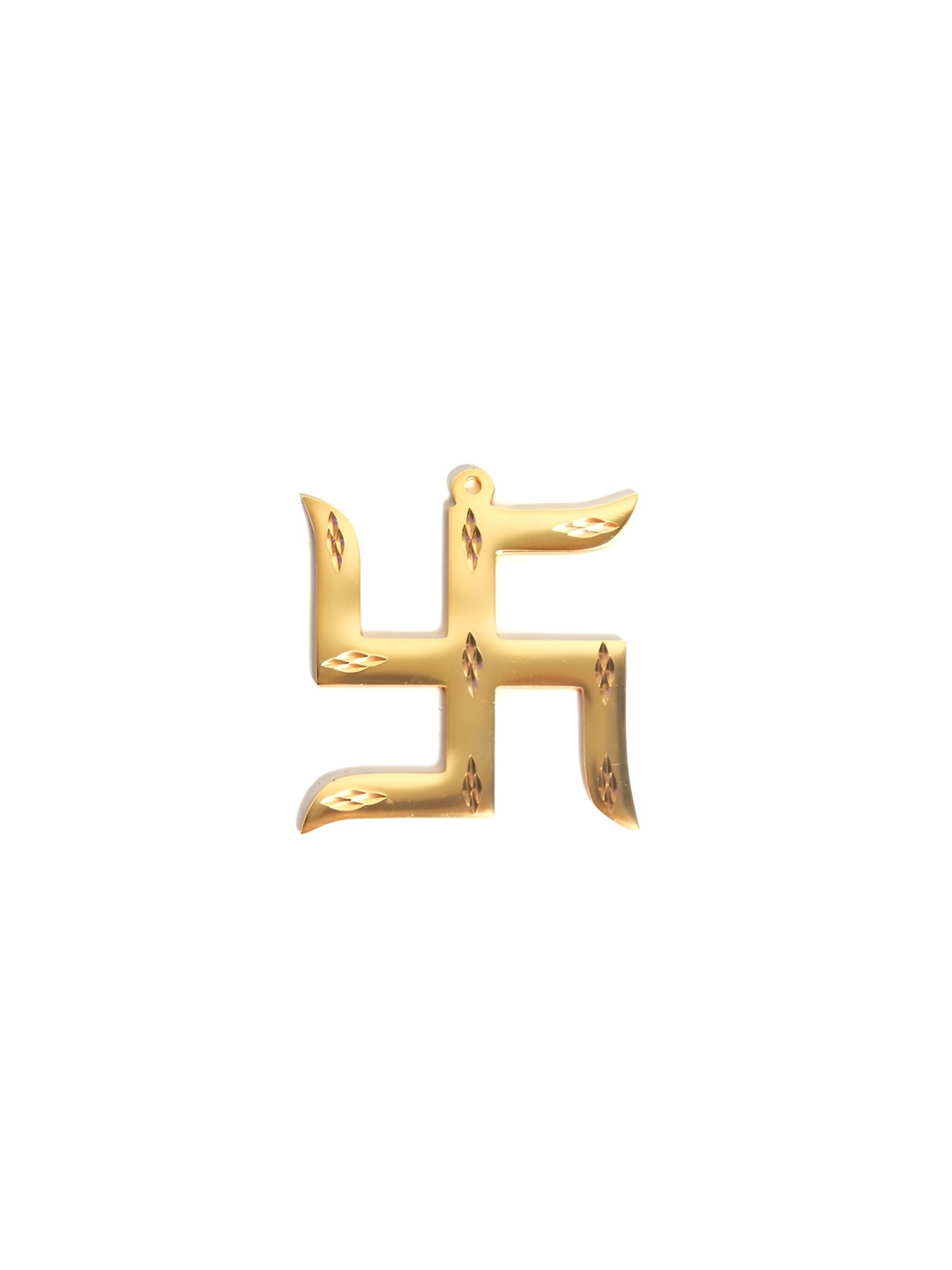 

The Spiritual Living Gold-Toned Swastik WallDecor