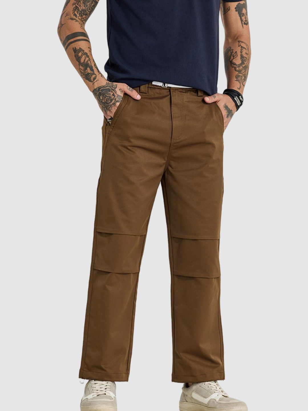 

Snitch Men Snitch Brown Regular Fit Cargo Pants