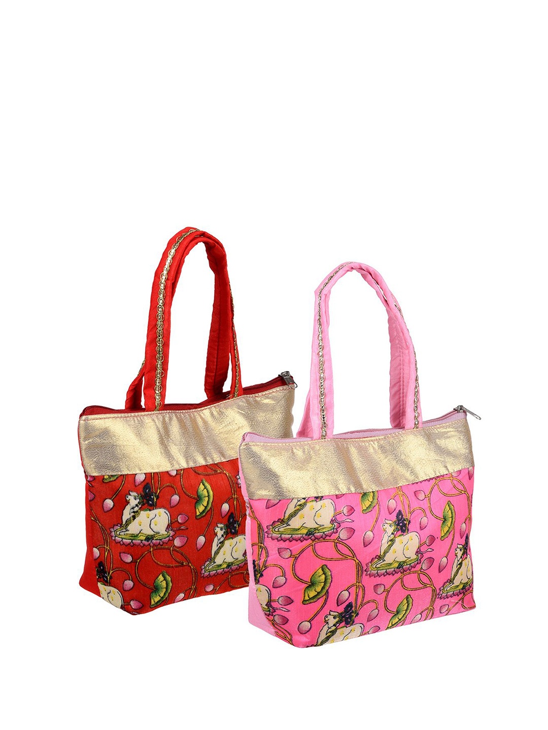 

Kuber Industries Floral Printed Shopper Shoulder Bag, Multi