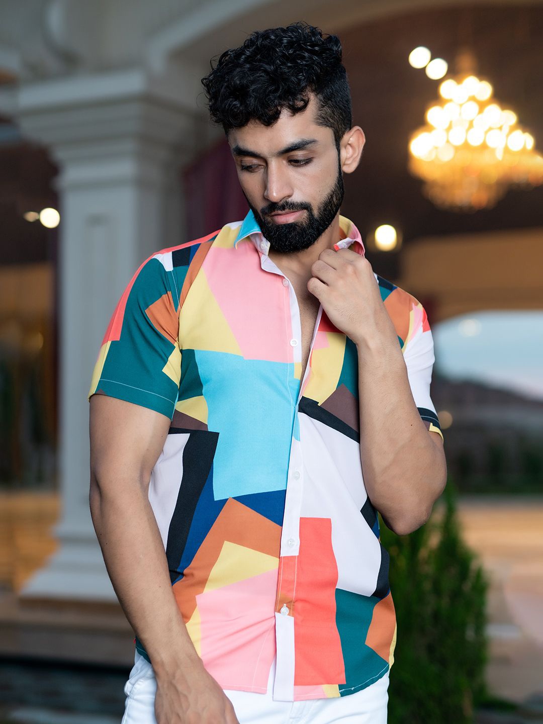 

Tistabene Men Opaque Printed Casual Shirt, Multi