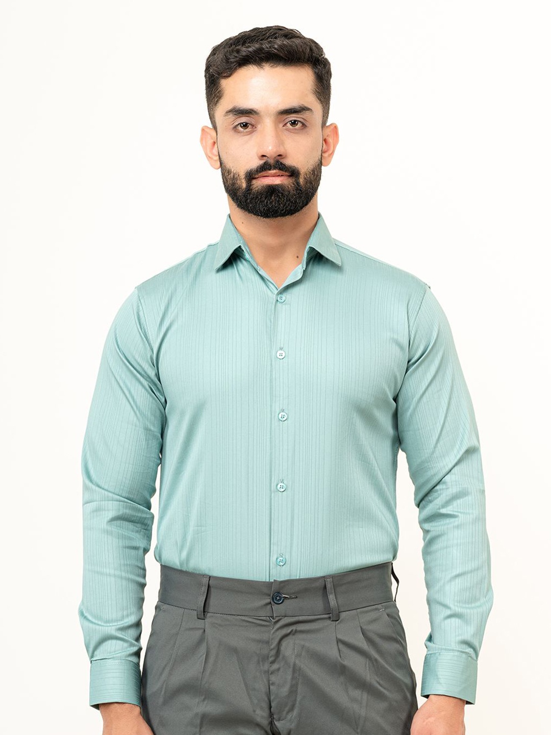 

Tistabene Men Opaque Casual Shirt, Sea green