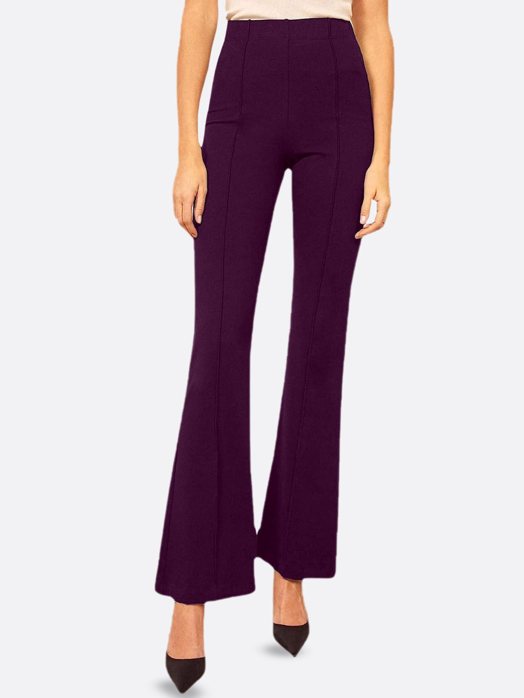 

CORSICA Women High-Rise Trousers, Purple