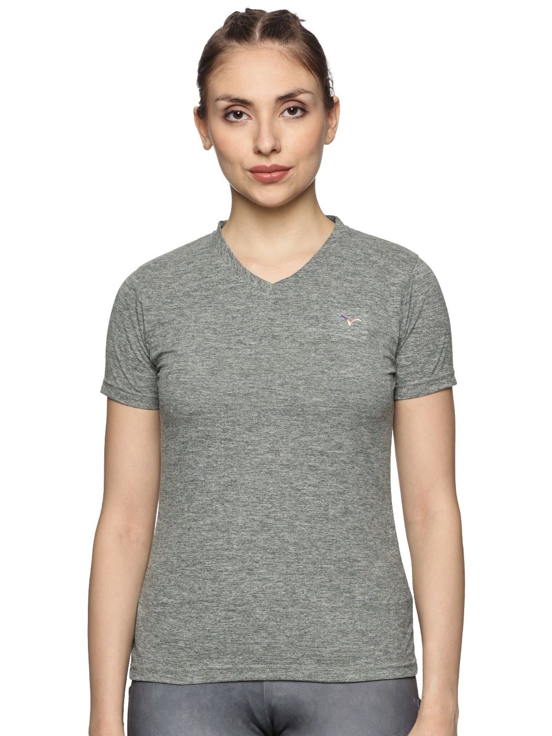 

Coppersmith Women V-Neck Pockets T-shirt, Green