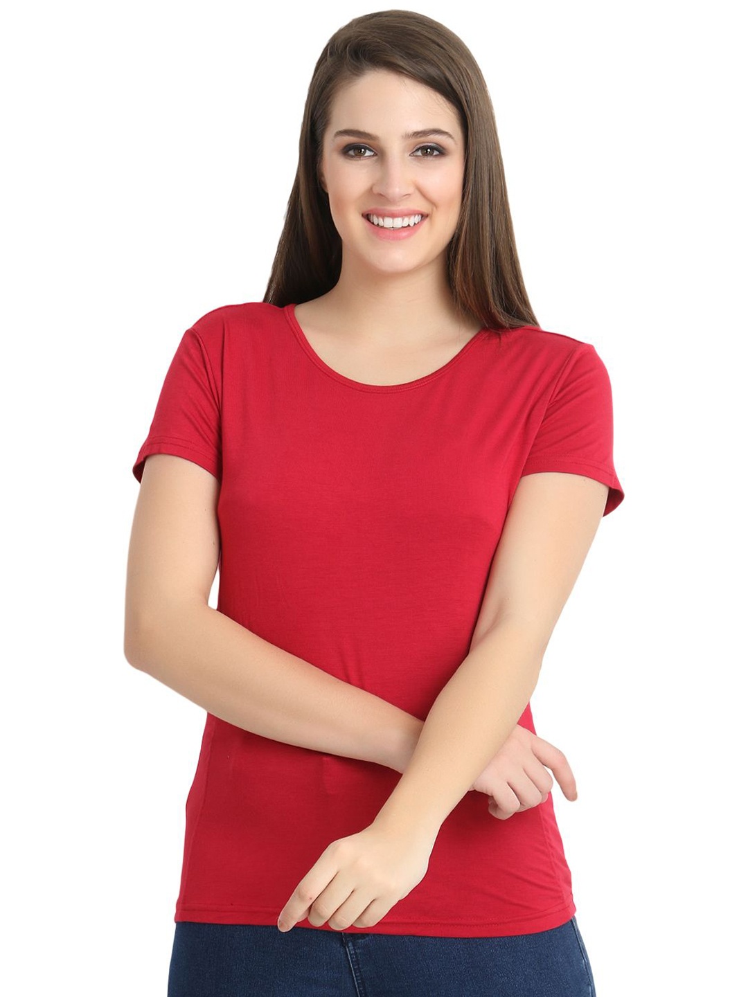 

ROARERS Women Slim Fit T-shirt, Maroon