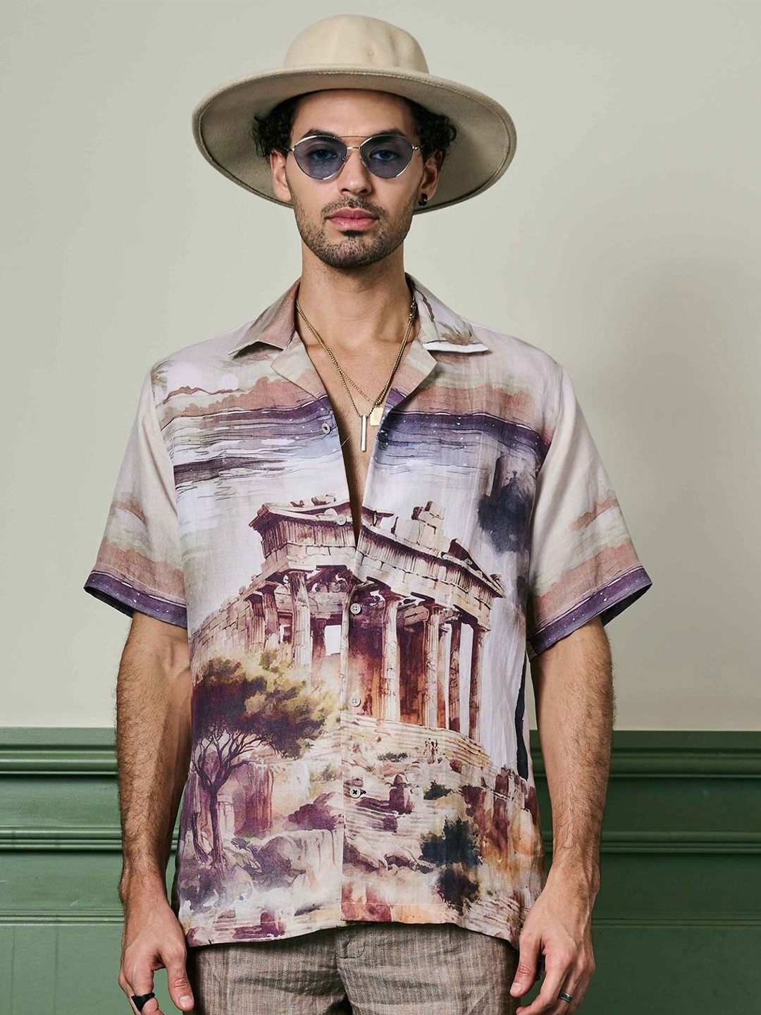 

ASUKA Men Opaque Printed Casual Shirt, Multi