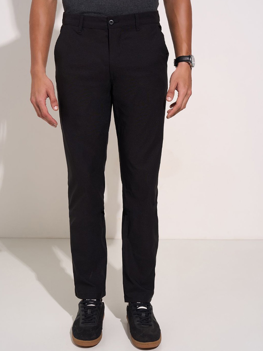 

Peregrine by Pantaloons Men Trousers, Black