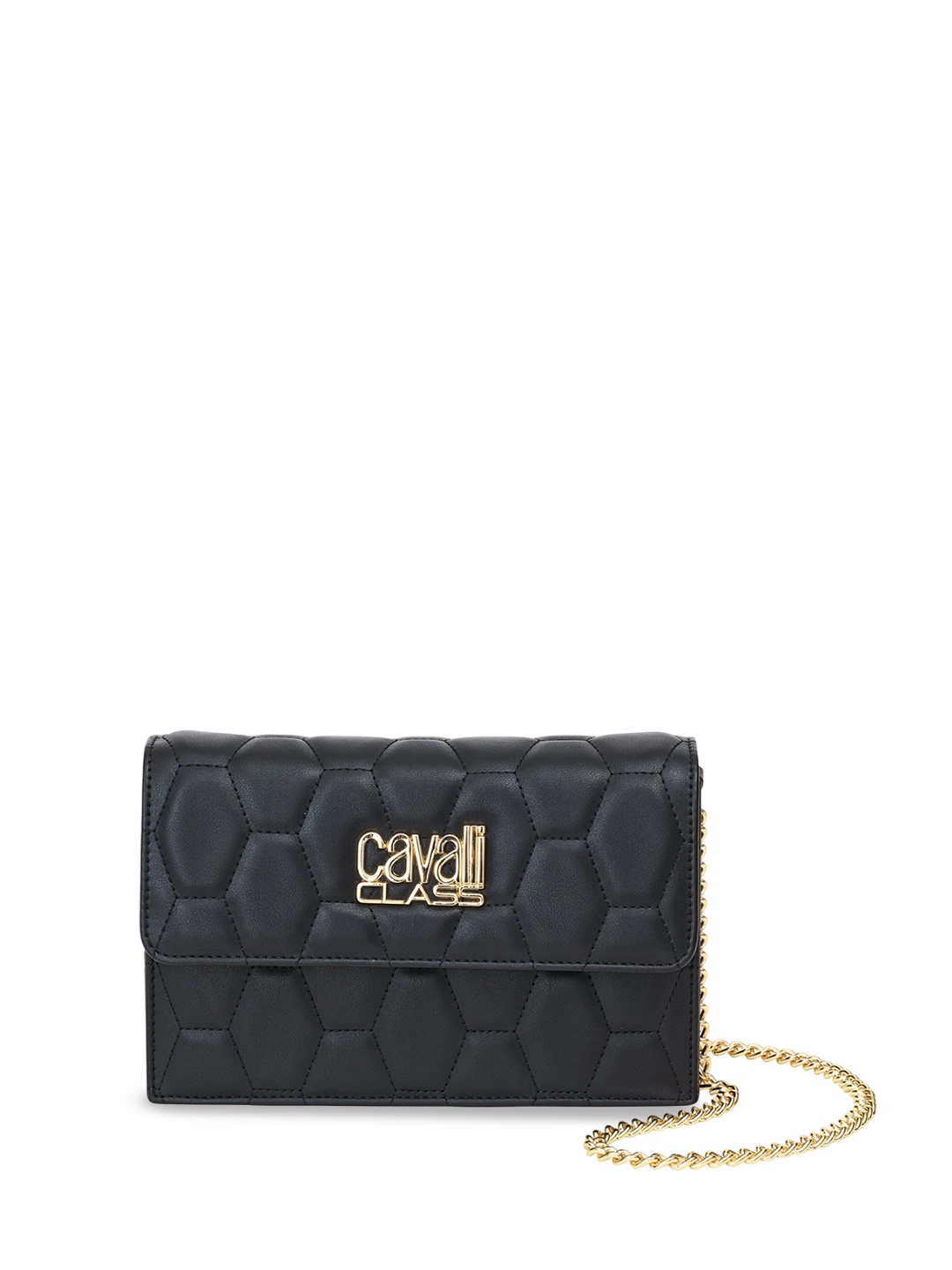 

Cavalli Class Structured Handheld Bag, Black