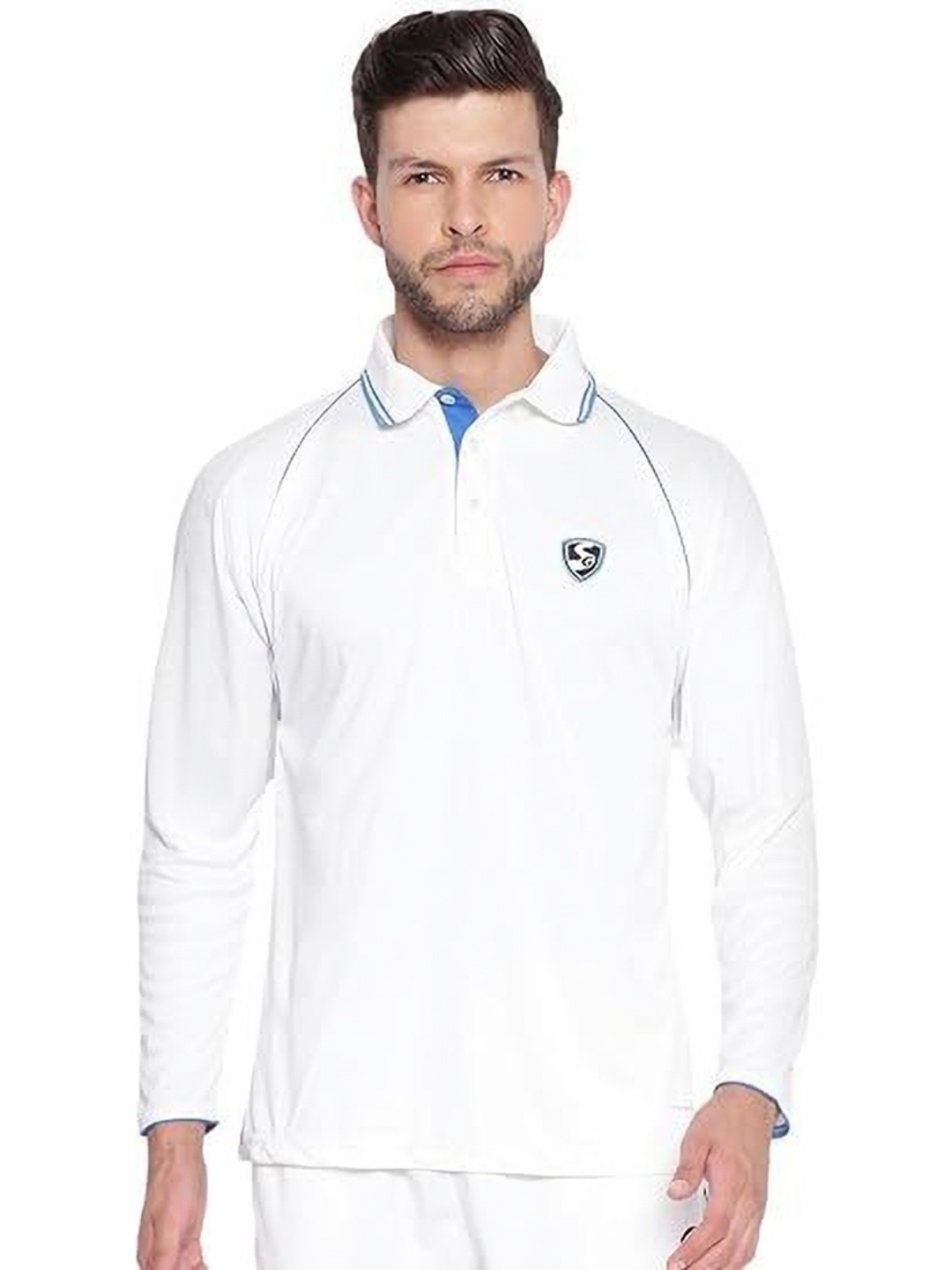 

SG Unisex Polo Collar T-shirt, White