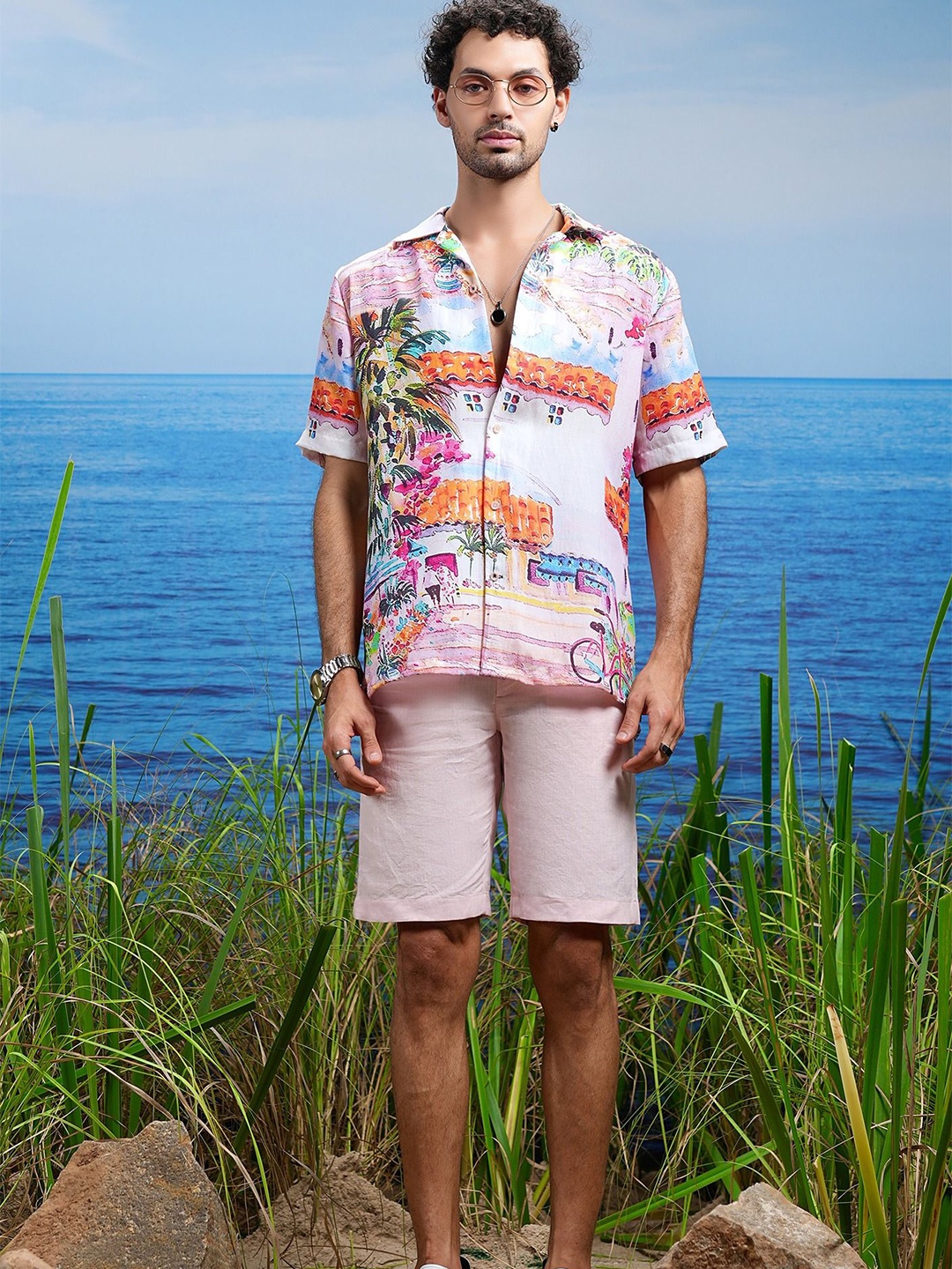 

ASUKA Men Opaque Printed Casual Shirt, Multi