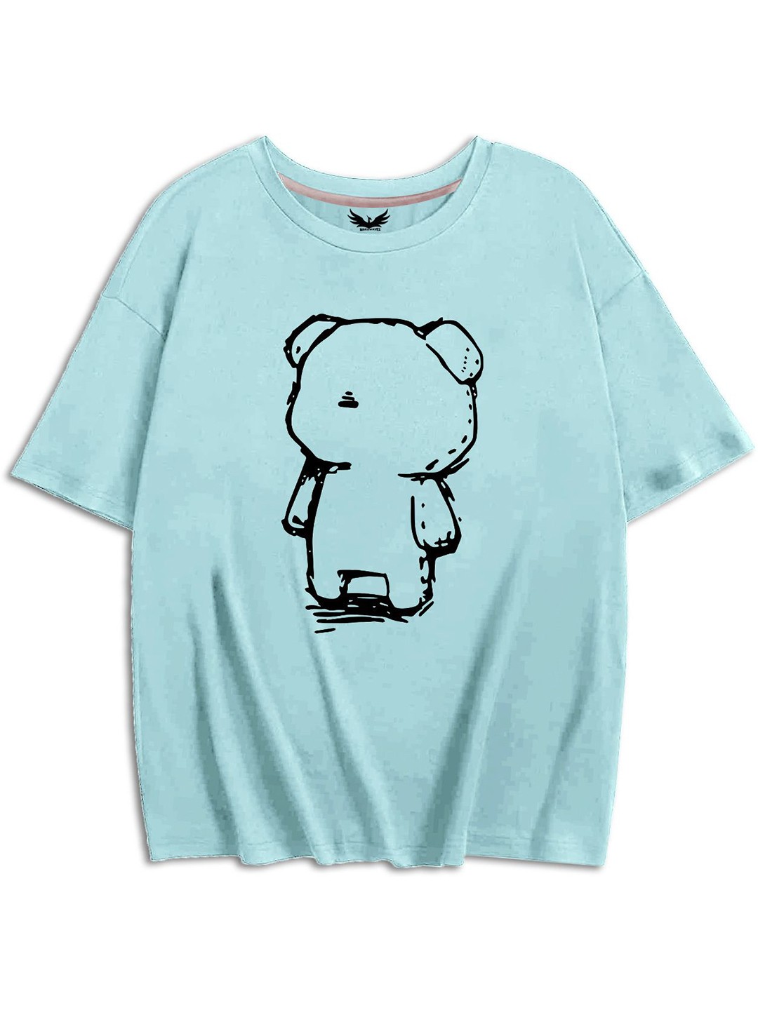 

Infirax Women Printed Applique T-shirt, Blue
