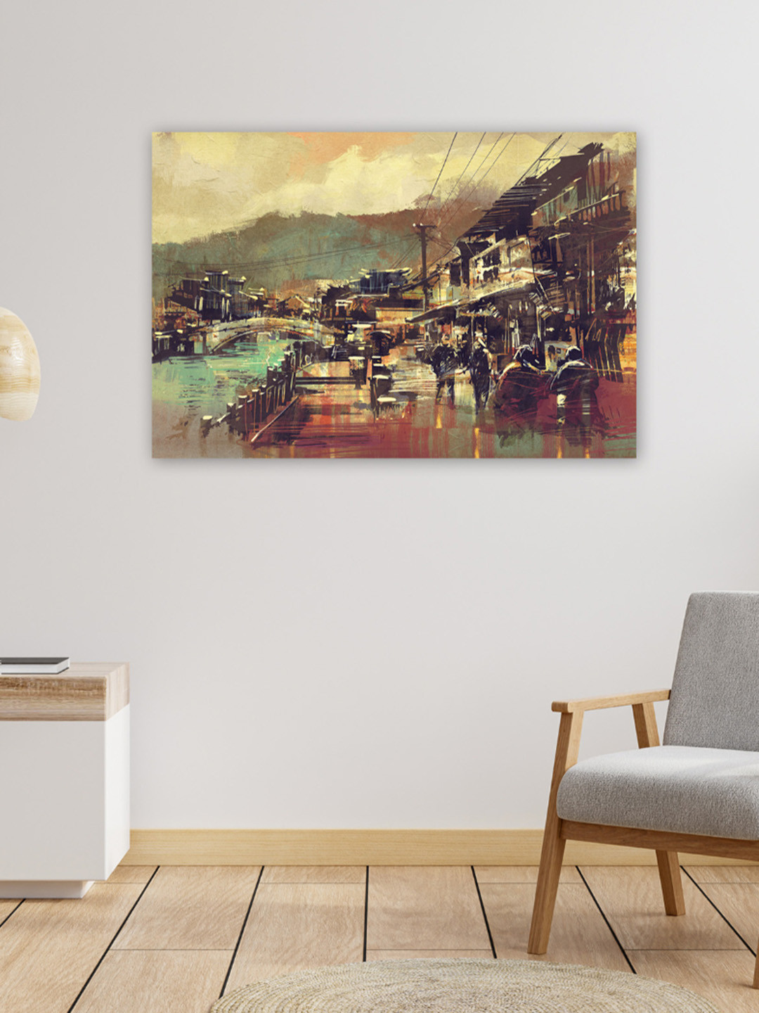 

CVANU Beige & Brown Canvas Paintings Wall Art