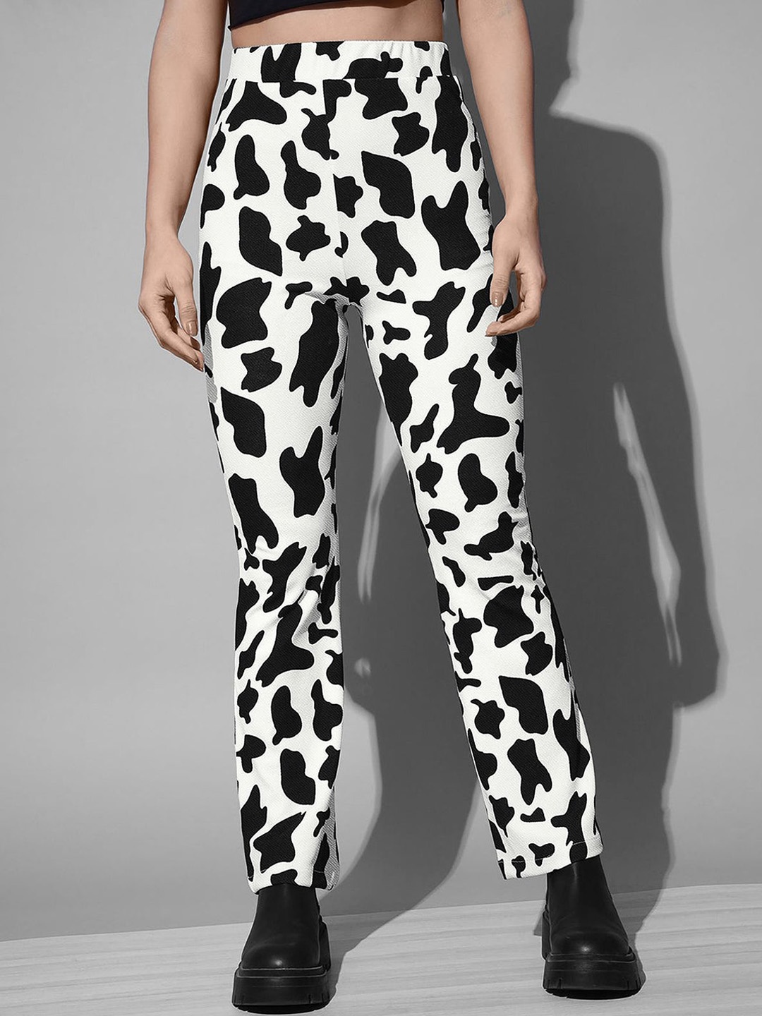 

CORSICA Women Printed Original Trousers, White