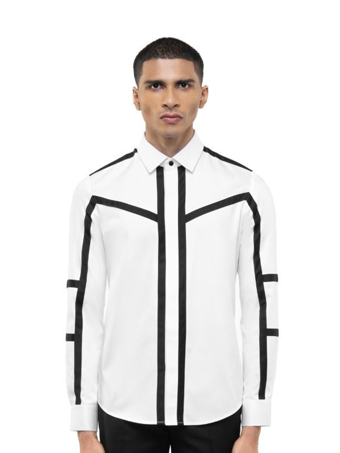 

SDS By Kushal Shah Men Smart Tailored Fit Opaque Party Shirt, White