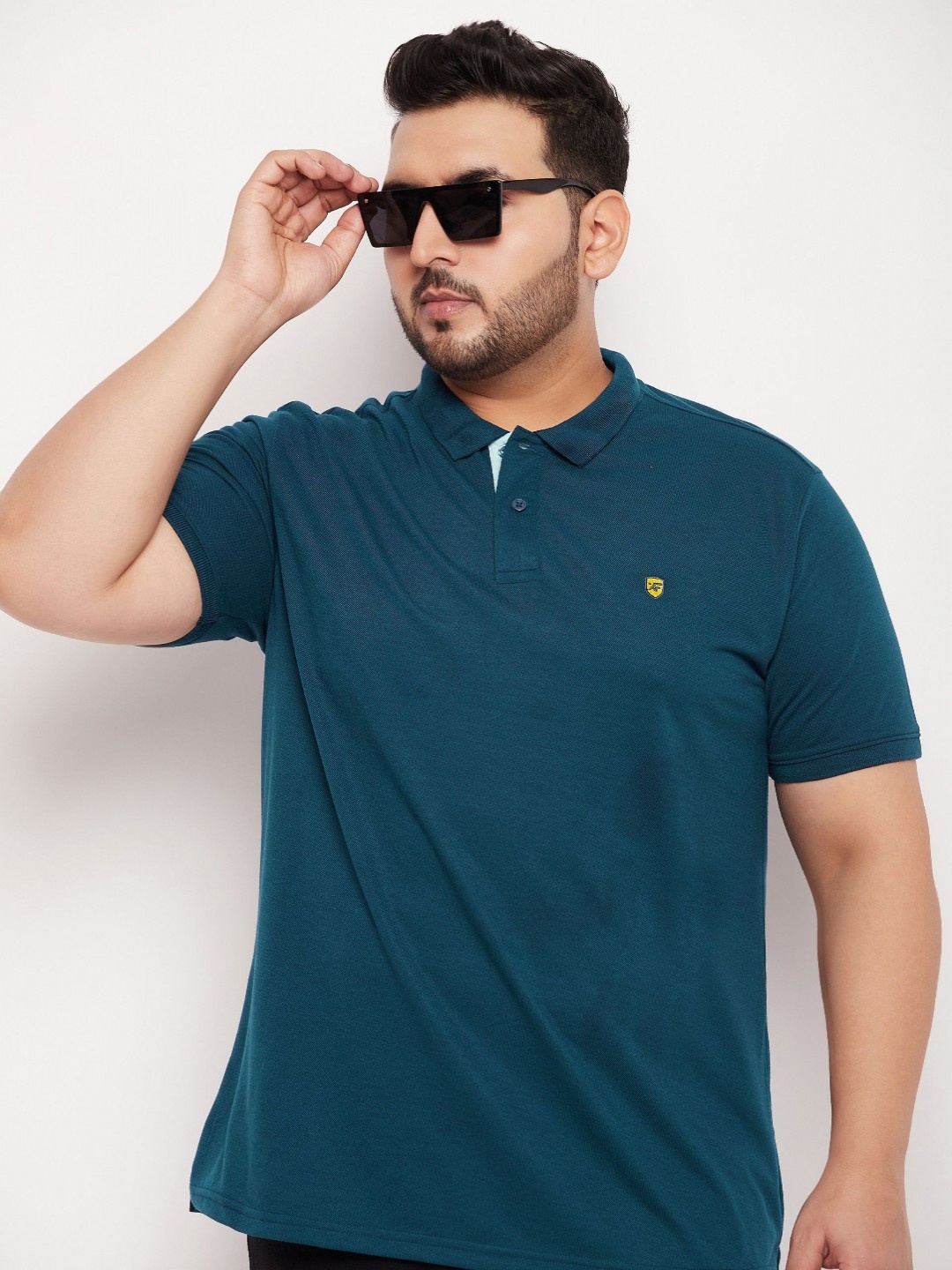 

XFOX Men Polo Collar T-shirt, Navy blue