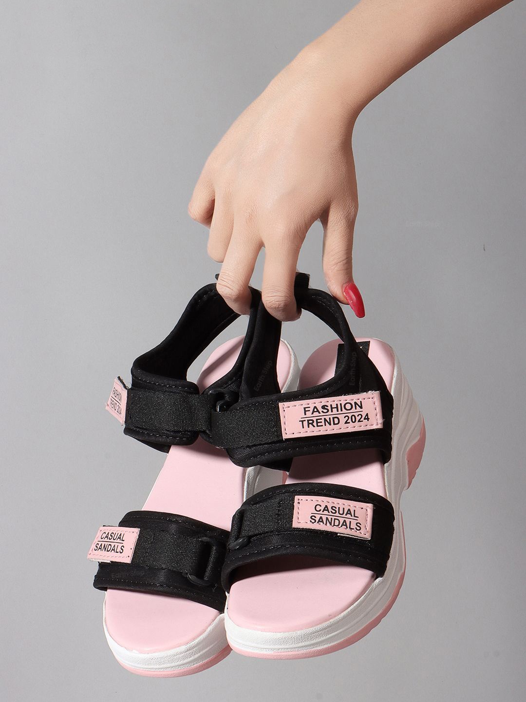 

EARTH STEP Women Comfort Sandal, Pink