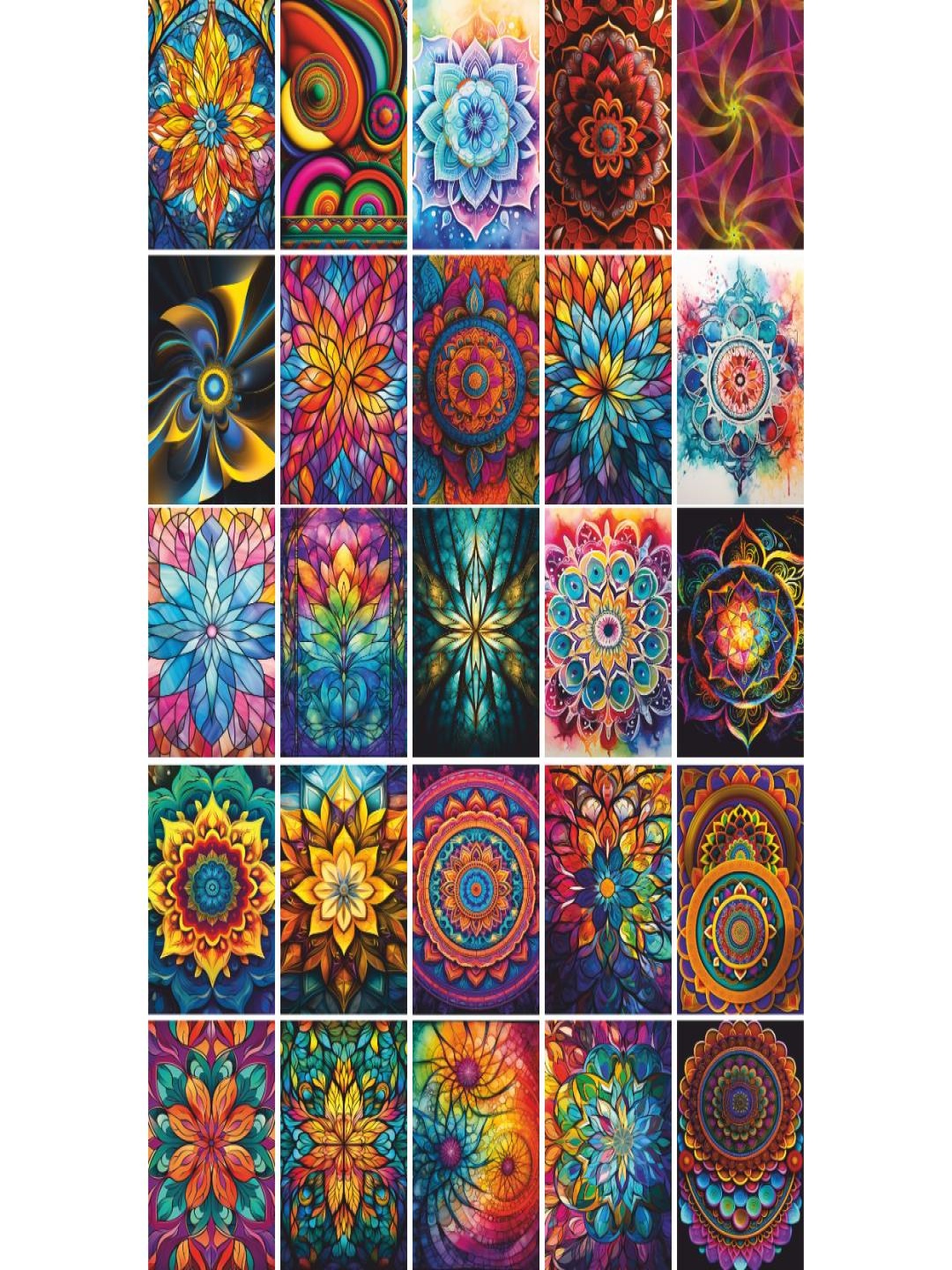 

CVANU Multicoloured 25 Pieces Paper Wall Art, Multi