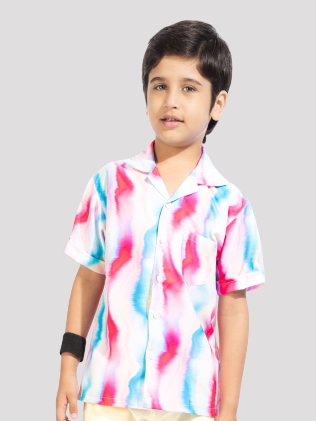 

BAESD Unisex Kids Comfort Opaque Printed Casual Shirt, Multi
