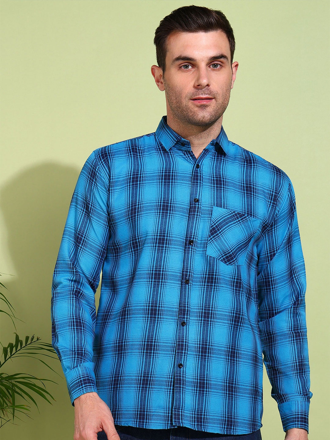 

Metronaut Men Classic Tartan Checks Opaque Checked Casual Shirt, Multi