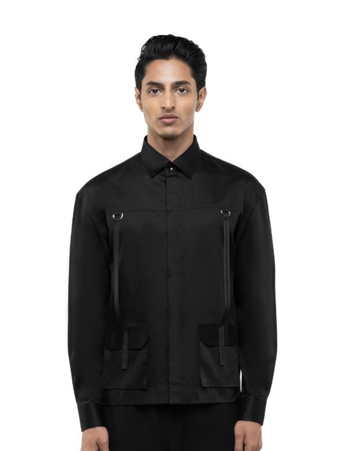 

SDS By Kushal Shah Men Smart Opaque Party Shirt, Black