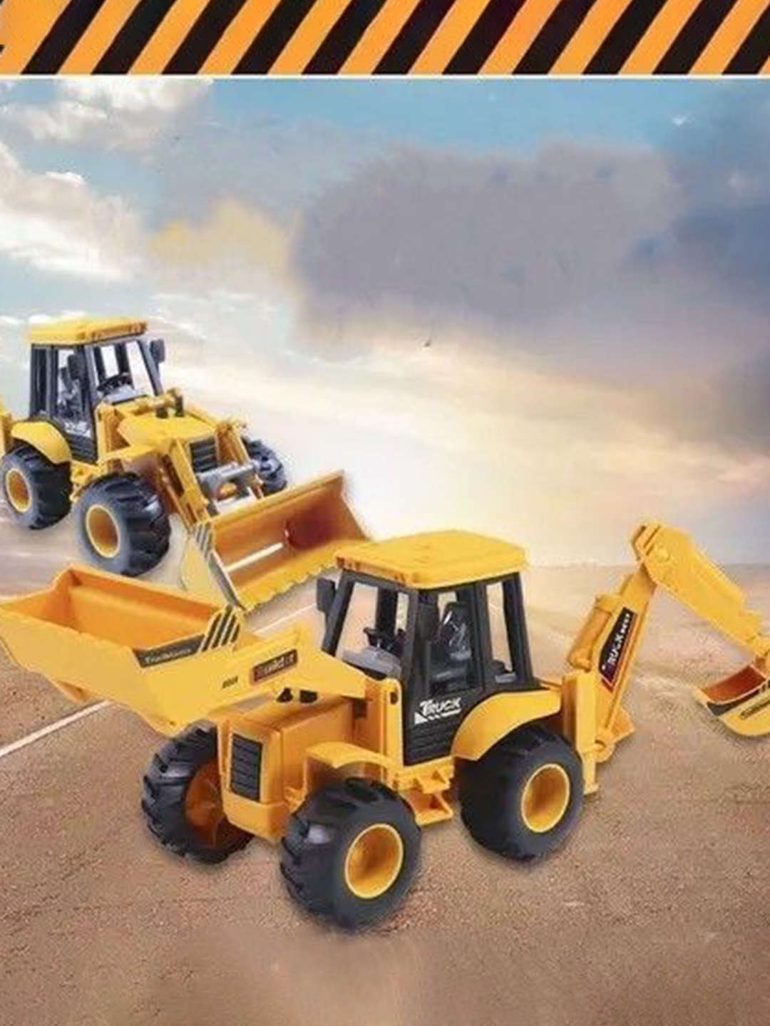 

UKAXA Kids Excavator Toy, Yellow