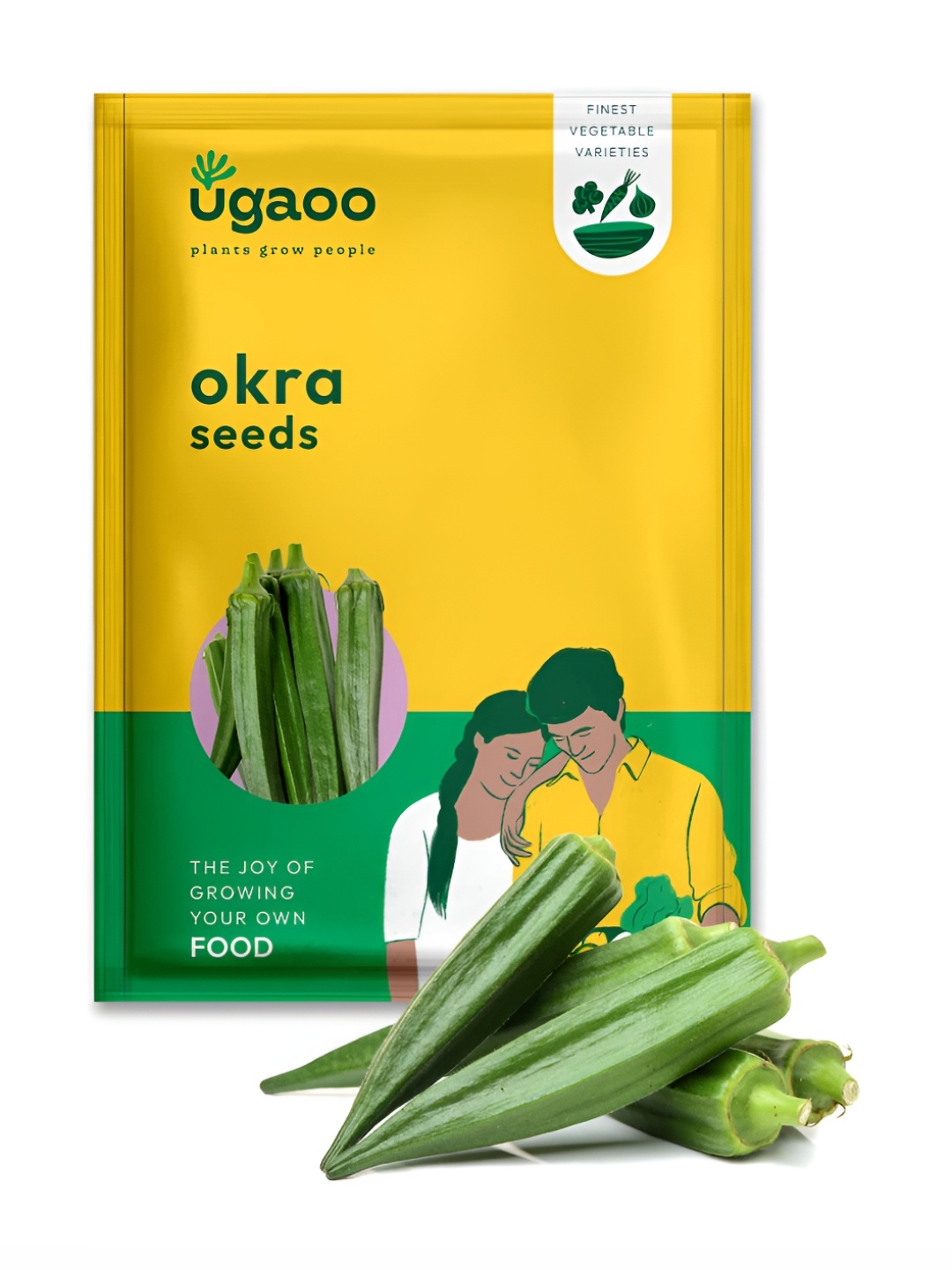 

UGAOO Okra Seeds, Brown