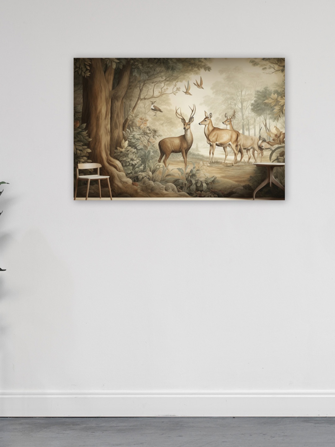 

CVANU Brown Birds & Animals Canvas Paintings Wall Art