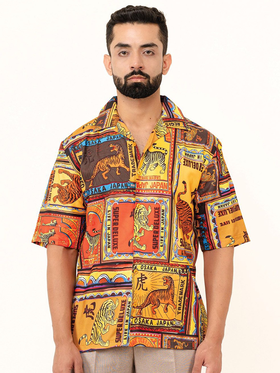 

Tistabene Men Opaque Printed Casual Shirt, Multi