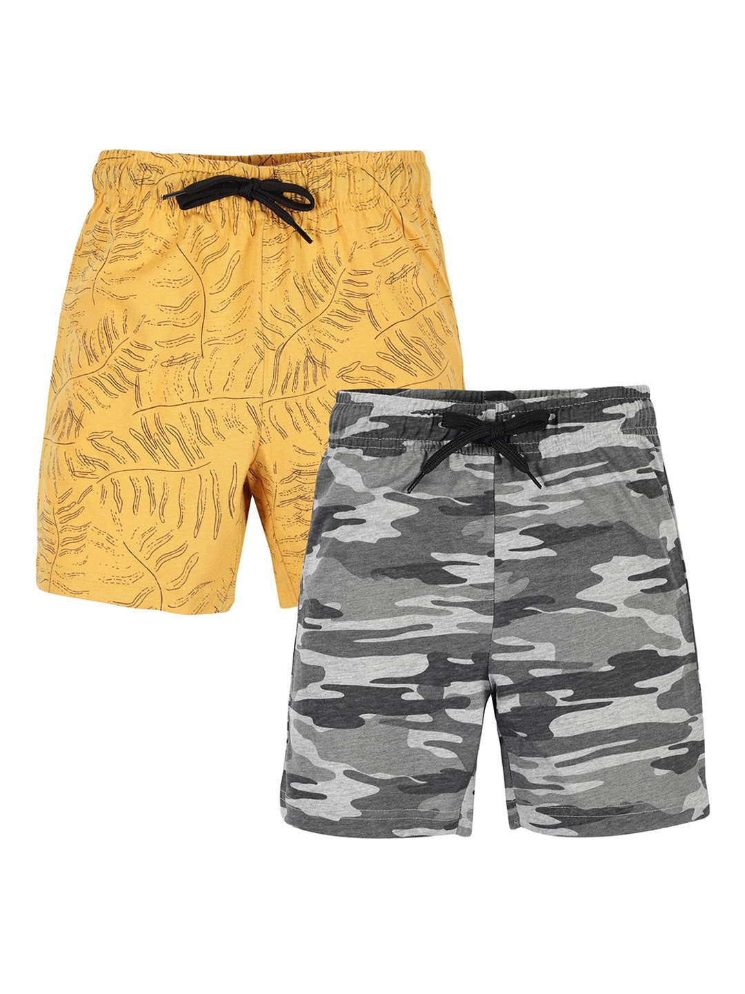 

PLUM TREE Boys Printed Shorts, Yellow