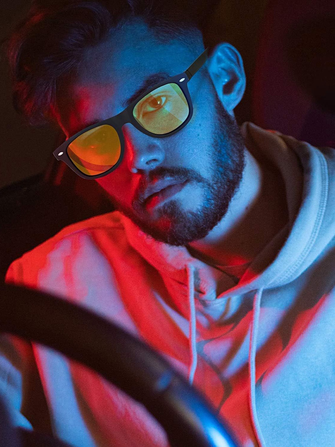 

The Roadster Lifestyle Co Polarised Lens Wayfarer Sunglasses, Yellow